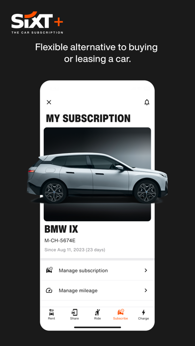 SIXT rent, share, ride & plus screenshot 2