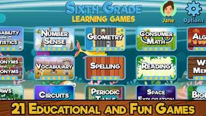 Sixth Grade Learning Games screenshot 5