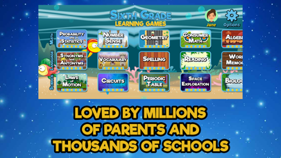 Sixth Grade Learning Games screenshot 2
