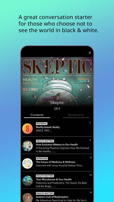 Skeptic Magazine screenshot 1