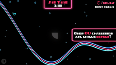 Ski On Neon - Top Flying Game! screenshot 2