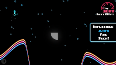 Ski On Neon - Top Flying Game! screenshot 3