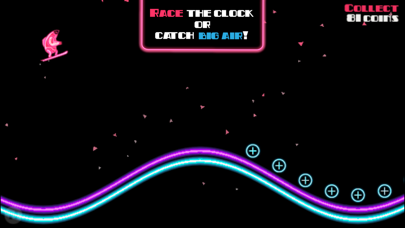 Ski On Neon - Top Flying Game! screenshot 4