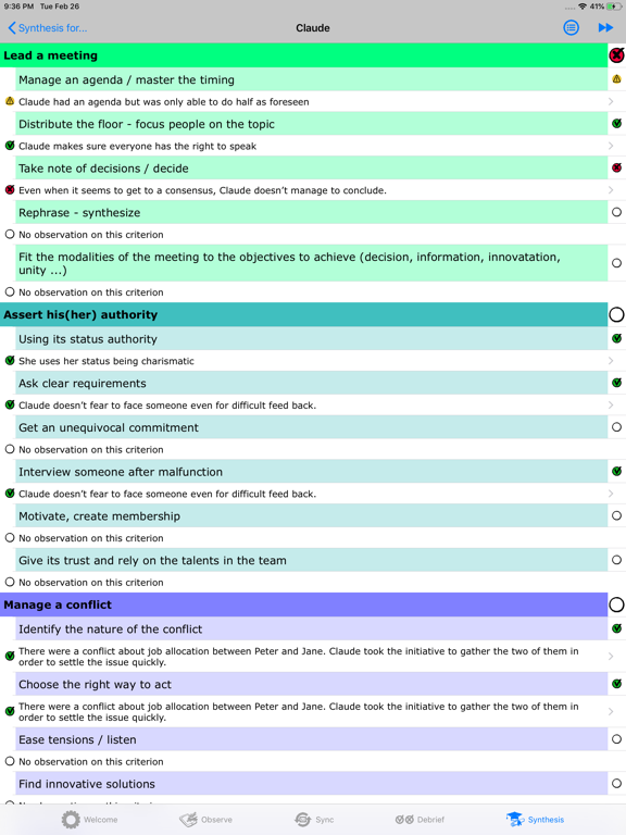 Skill by skill Assessment screenshot 2