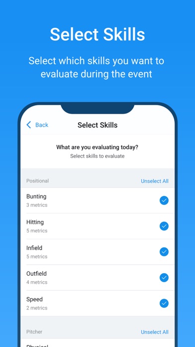 SkillShark Athlete Evaluations screenshot 3