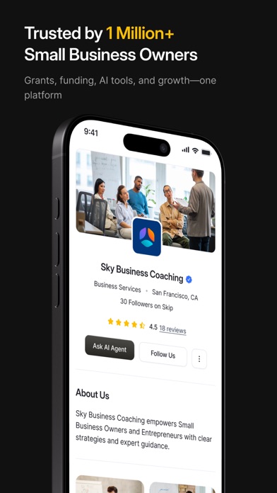 Skip – AI for Entrepreneurs screenshot 1