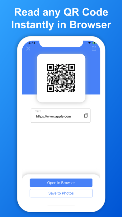 SkyBlueScan: QR Code Scanner screenshot 1