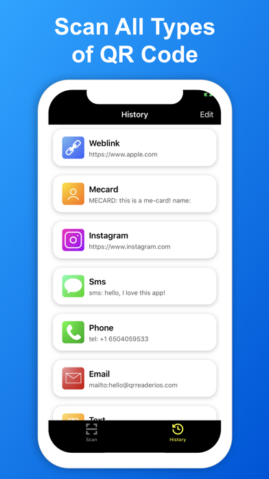 SkyBlueScan: QR Code Scanner screenshot 2