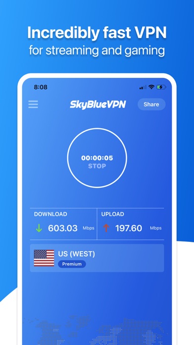 SkyBlueVPN: VPN Fast & Secure screenshot 4