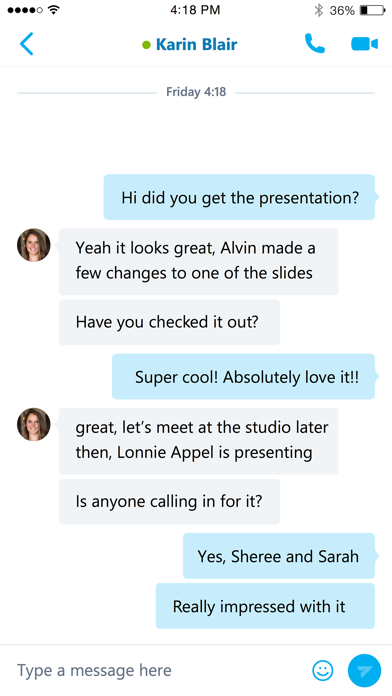 Skype for Business screenshot 3