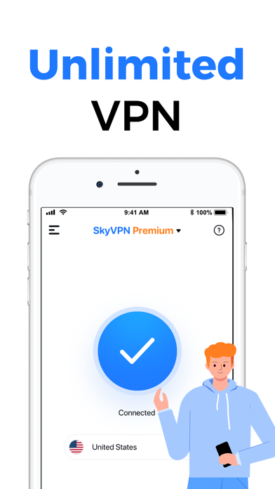 SkyVPN - Unlimited VPN Proxy screenshot 4
