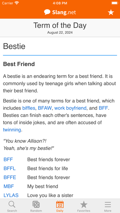 Slang Dictionary screenshot 3