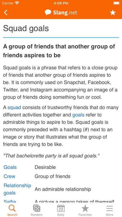 Slang Dictionary screenshot 1