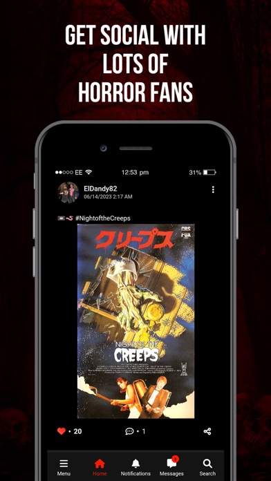 Slasher Horror Social Network screenshot 1