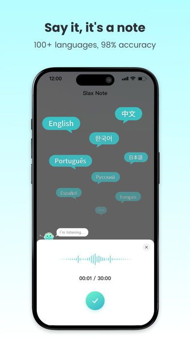 Slax Note Transcribe Voice Pen screenshot 2