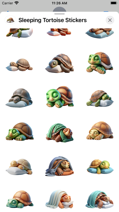 Sleeping Tortoise Stickers screenshot 5