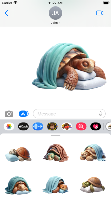 Sleeping Tortoise Stickers screenshot 2