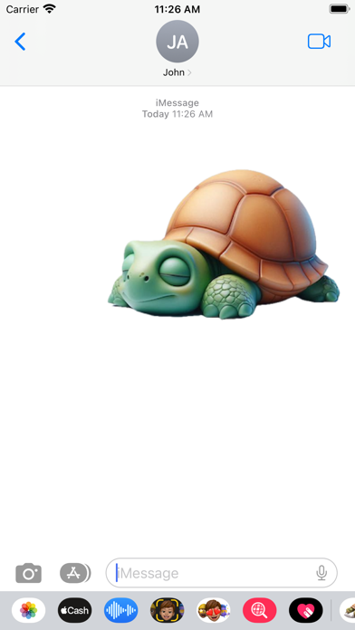 Sleeping Tortoise Stickers screenshot 3