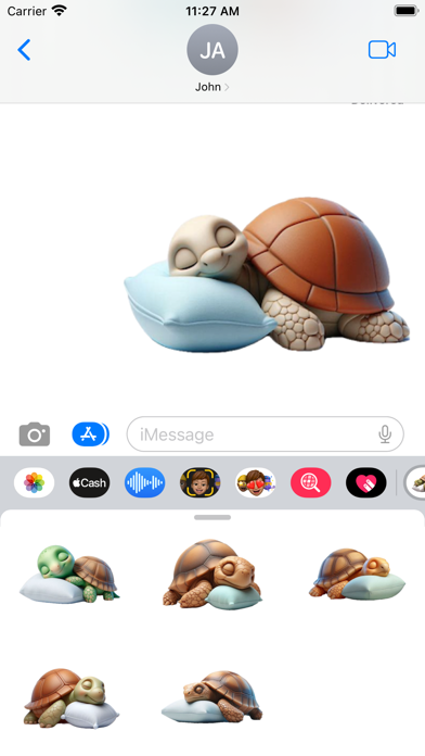 Sleeping Tortoise Stickers screenshot 1