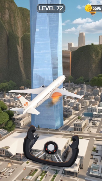 Sling Plane 3D - Sky Crash Jet screenshot 2