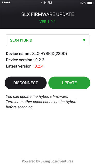SLX Firmware Update screenshot 2