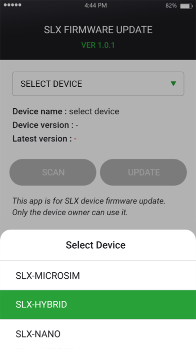 SLX Firmware Update screenshot 4