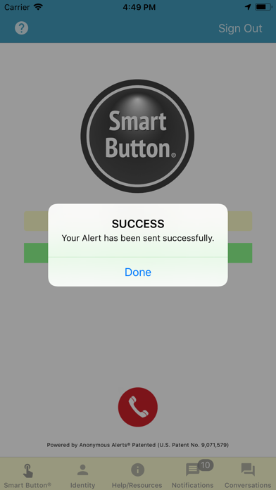 Smart Button Panic Button screenshot 2