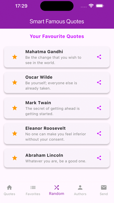 Smart Famous Quotes screenshot 4