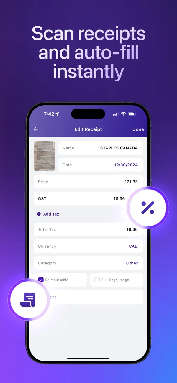 Smart Receipts: Expenses & Tax screenshot 2