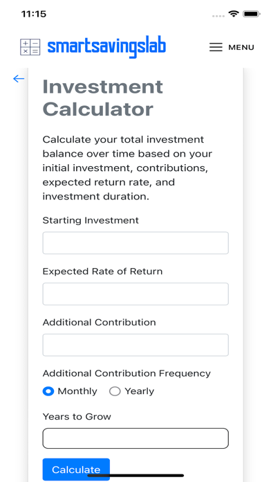 Smart Savings Lab screenshot 1