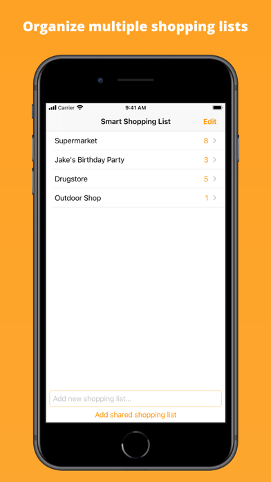 Smart Shopping List - Shared screenshot 1