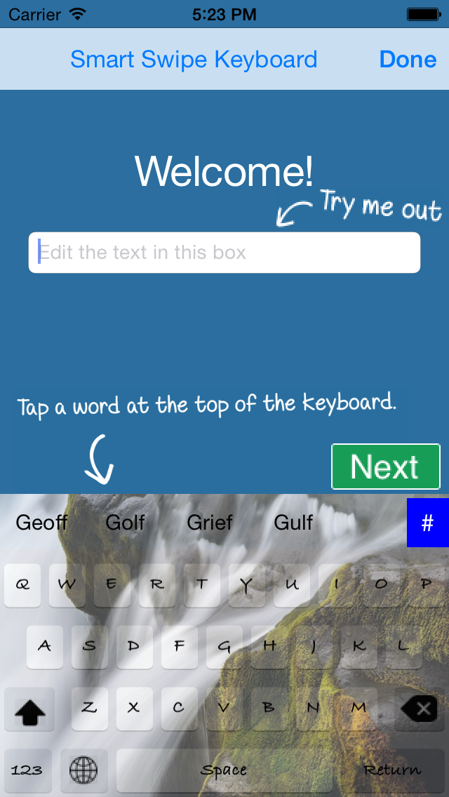 Smart Swipe Keyboard Pro for iOS8 screenshot 2