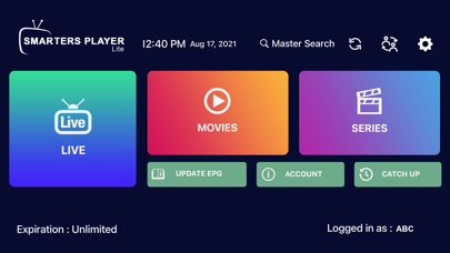 Smarters Player Lite screenshot 4