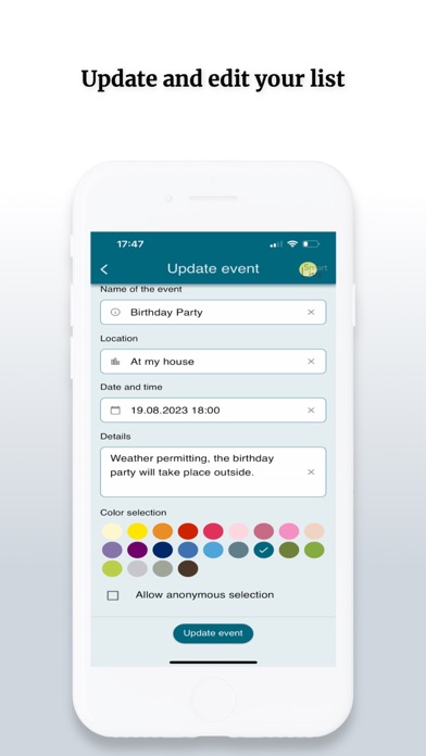 SmartLists wishlist screenshot 3