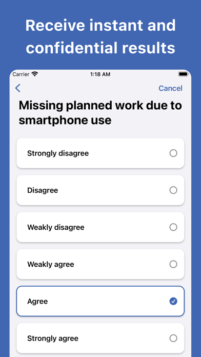 Smartphone Addiction Test screenshot 2