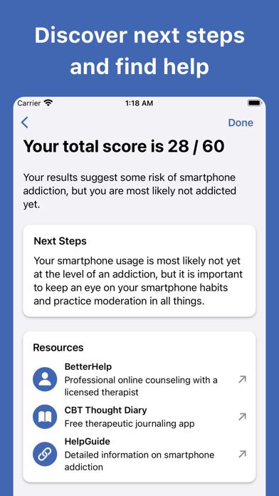 Smartphone Addiction Test screenshot 1