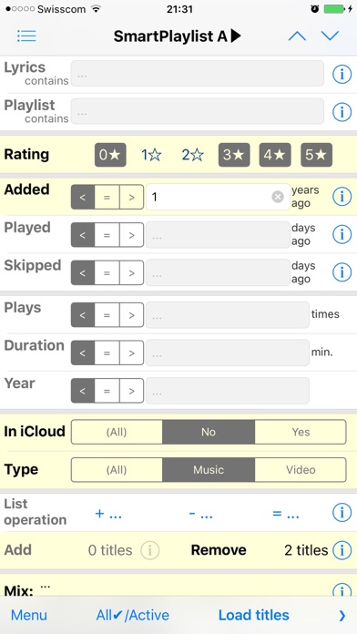 SmartPlaylist screenshot 3