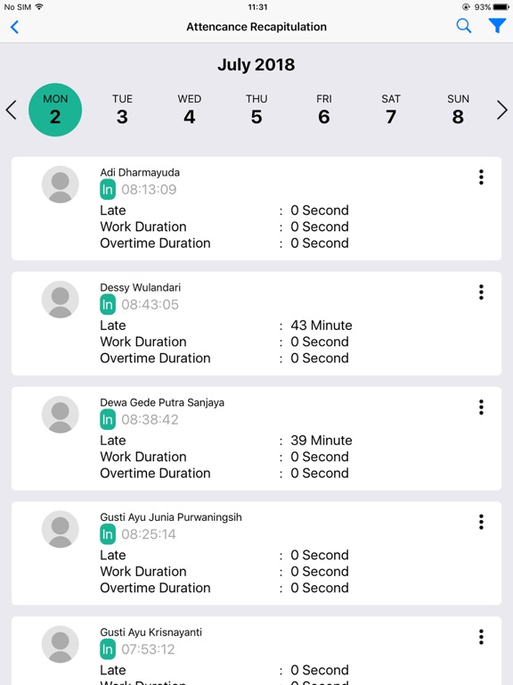 SmartPresence Dashboard screenshot 8