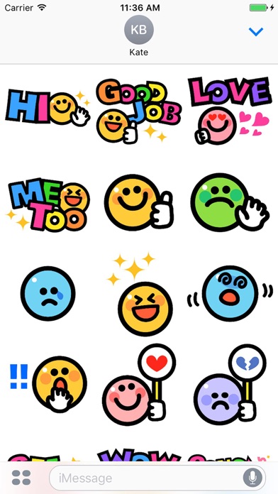 Smiley face Sticker 2 screenshot 1