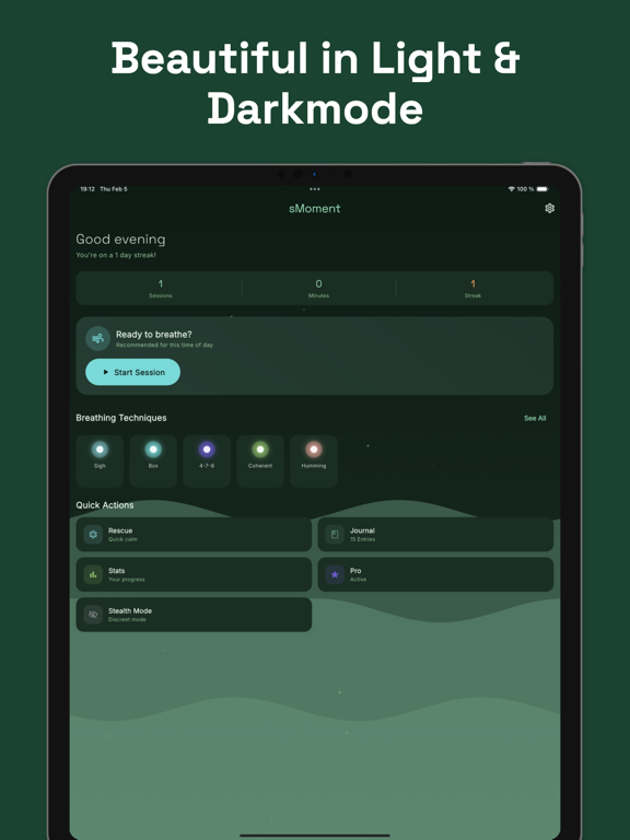 sMoment - Breathing & Calm screenshot 3