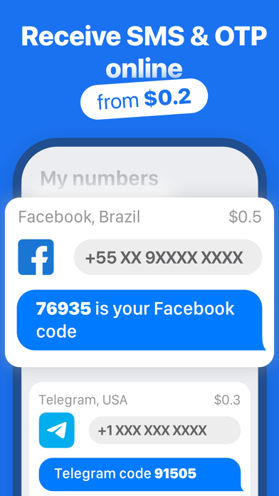 SMS Virtual - Receive SMS screenshot 3