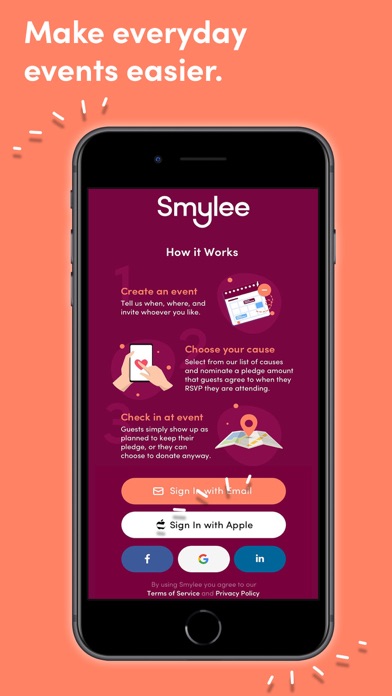 Smylee - Plan everyday events screenshot 1