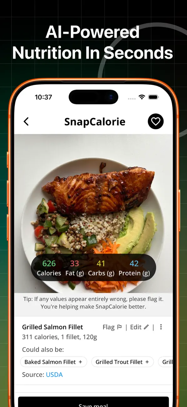 SnapCalorie AI Calorie Counter screenshot 1