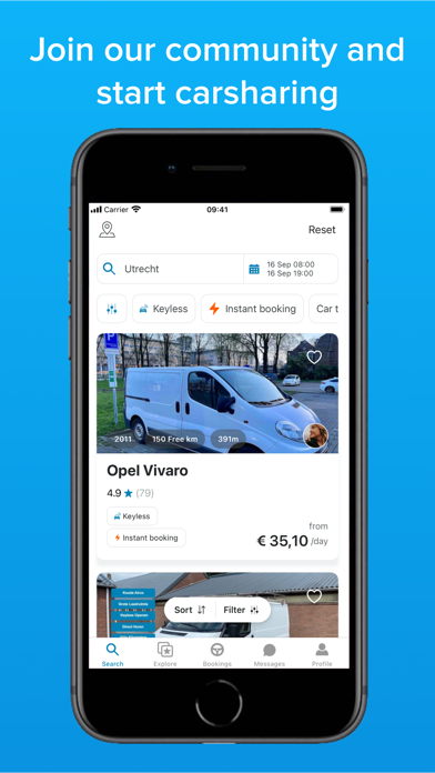 SnappCar - Local carsharing screenshot 1