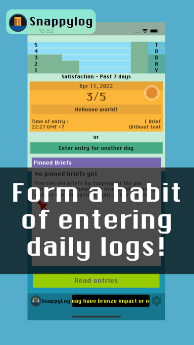 Snappylog - Quick daily diary screenshot 5