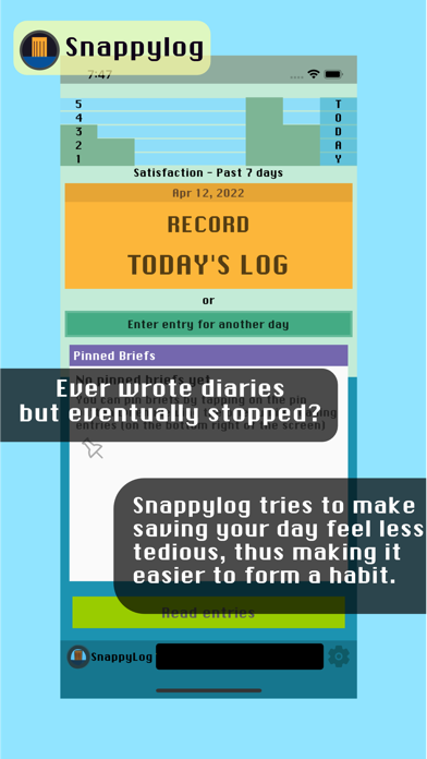 Snappylog - Quick daily diary screenshot 4