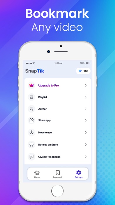 SnapTik - BookMark Any Video screenshot 1