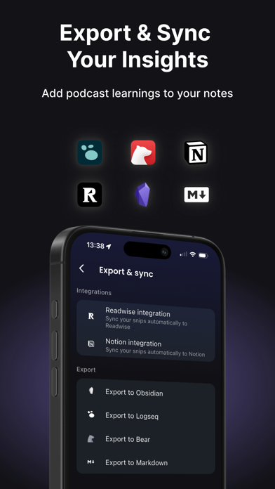 Snipd | AI Podcast Player screenshot 3