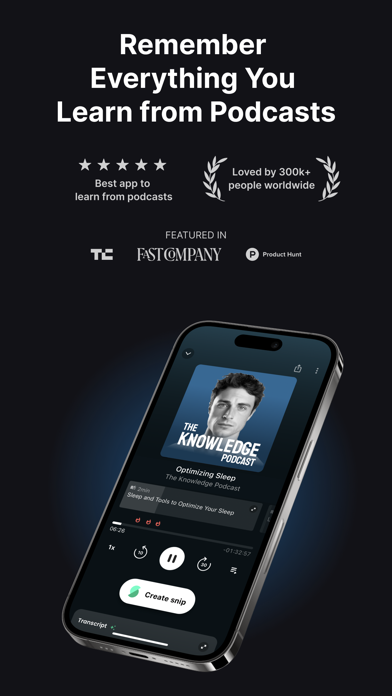 Snipd | AI Podcast Player screenshot 8