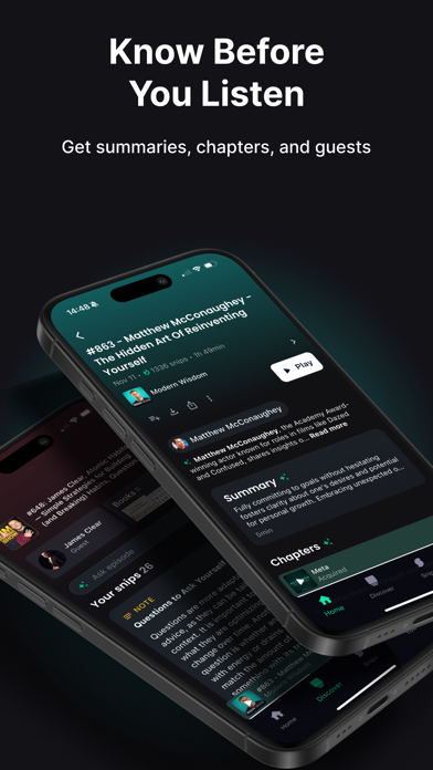 Snipd | AI Podcast Player screenshot 5